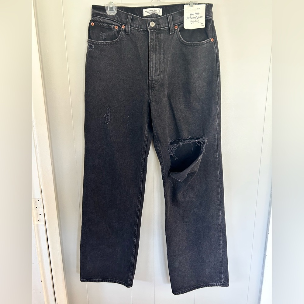 NWT 90s Relaxed Jean High Rise 30/10 Abercrombie
